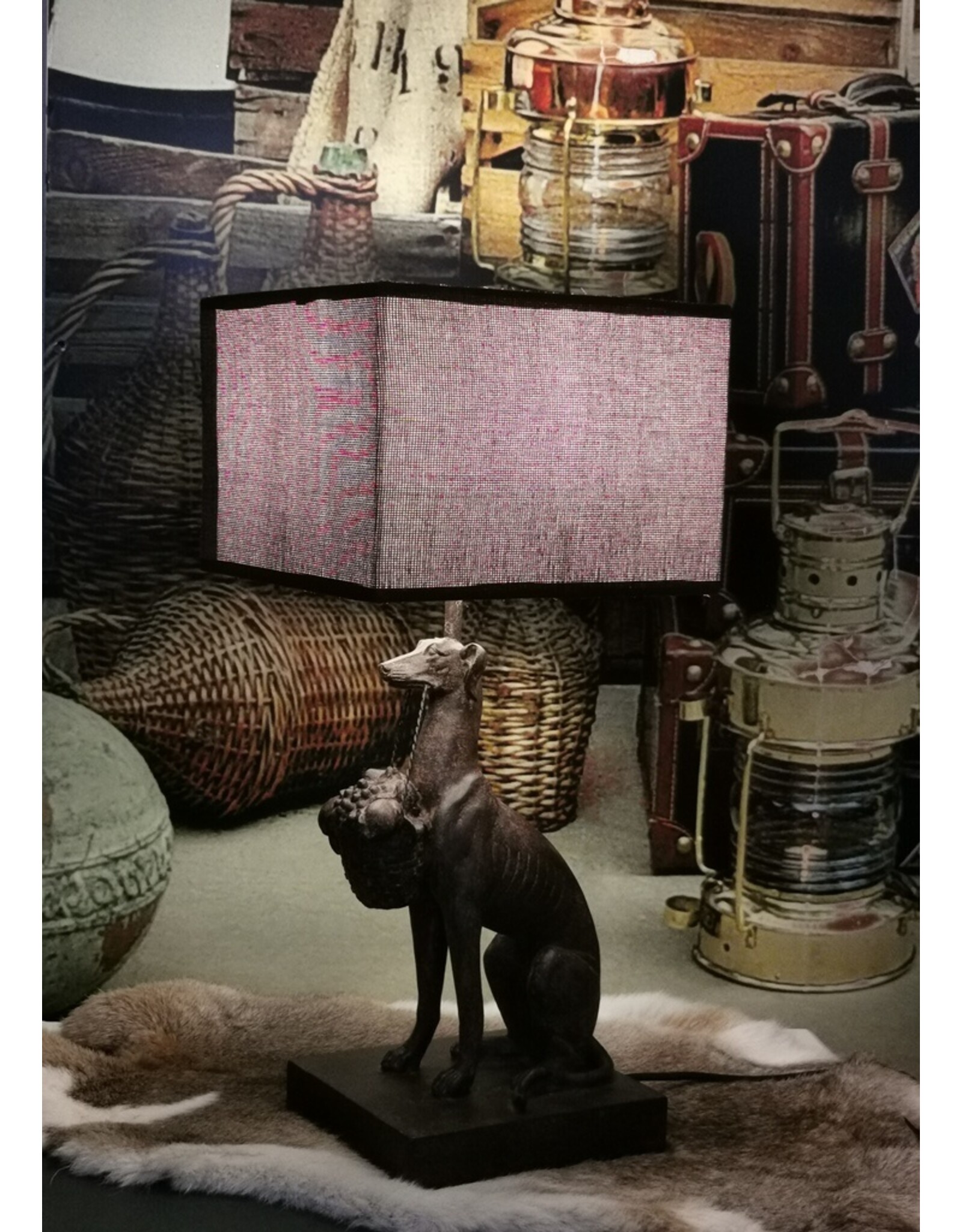 Trukado Miscellaneous - Whippet Hond Tafellamp / Bureaulamp 47cm