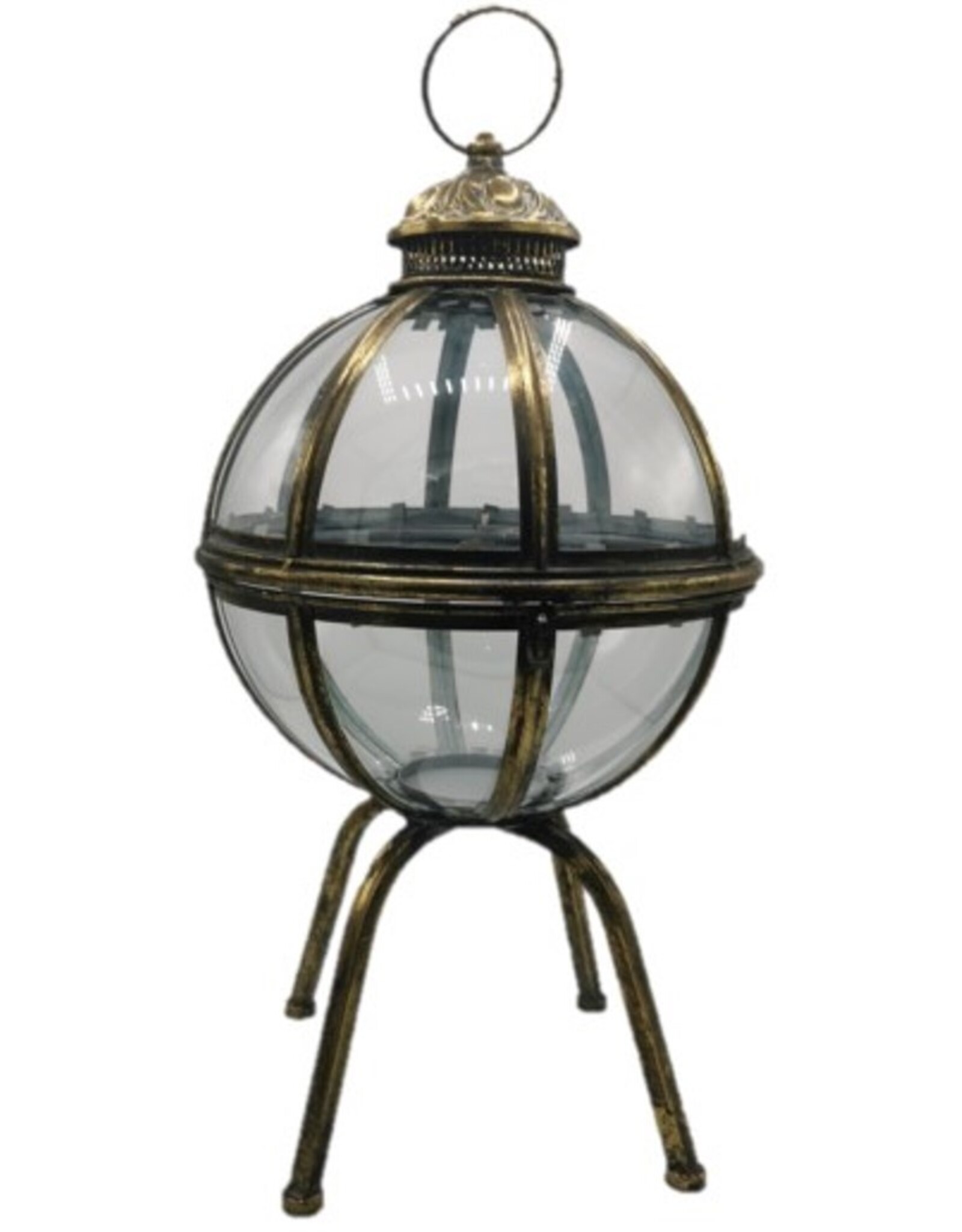 Trukado Miscellaneous - Lantern Glass Globe on Legs Gregorian Style