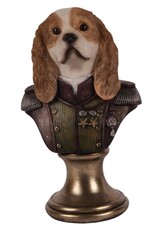 DS Giftware & Lifestyle - Spaniël gekleed als Officier Buste 23cm