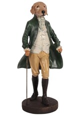 DS Giftware Beelden Collectables - Labrador Gekleed als Gentleman beeldje 32cm