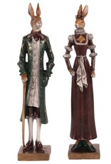 DS Giftware & Lifestyle - Mr and Mrs Hare figurine 32cm set of 2