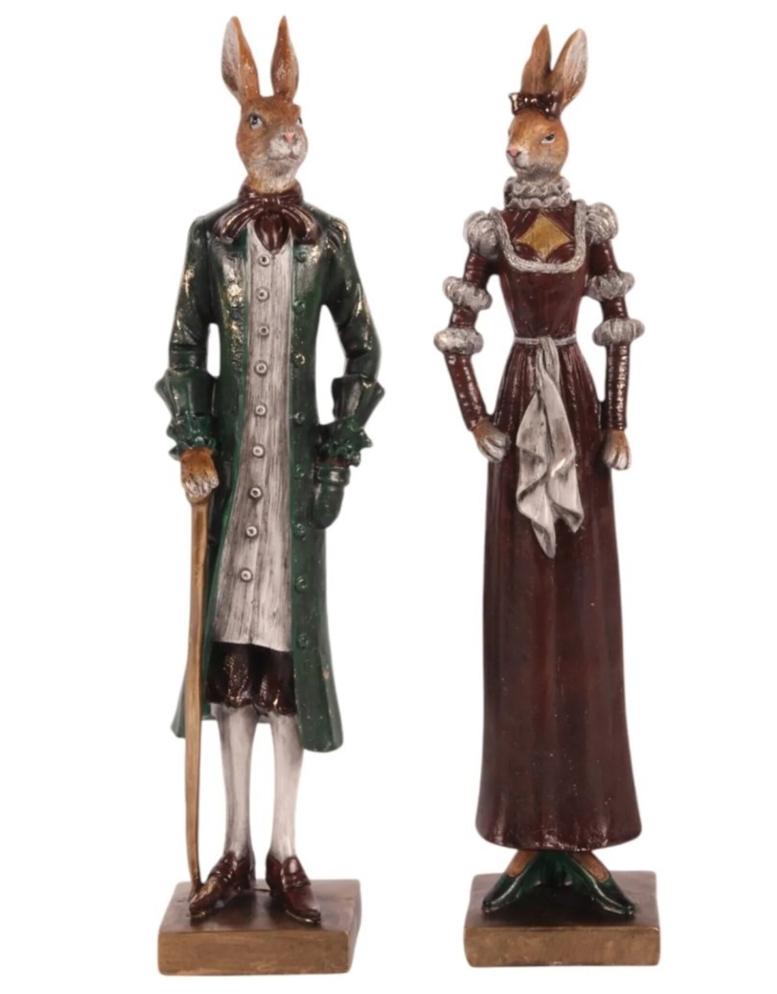 DS Giftware & Lifestyle - Mr and Mrs Hare figurine 32cm set of 2