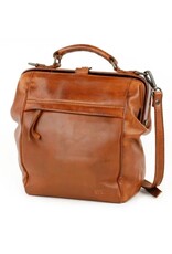 Bear Design Leren rugzakken  Leren shoppers - Bear Design Rugtas-Schoudertas 'Shelly' cognac