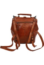 Bear Design Leren rugzakken  Leren shoppers - Bear Design Rugtas-Schoudertas 'Shelly' cognac