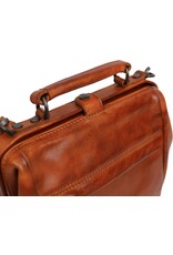 Bear Design Leren rugzakken  Leren shoppers - Bear Design Rugtas-Schoudertas 'Shelly' cognac