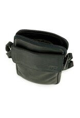 Bear Design Leren schoudertassen Leren crossbody tassen - Bear Design Telefoontasje "Igor" zwart