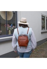 Bear Design Leren rugzakken  Leren shoppers - Bear Design Rugtas-Schoudertas 'Shelly' cognac