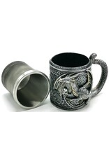 VG Drinkware - Draken Mok Bierpul Draak houdt een bol