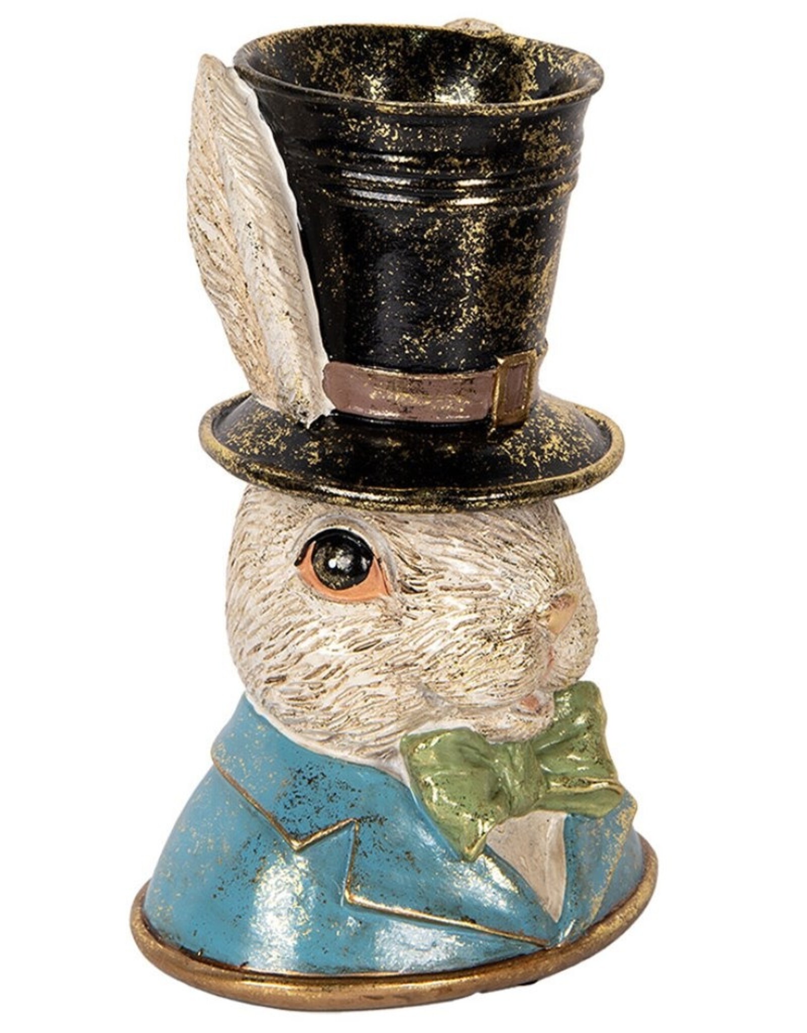 C&E Giftware Figurines Collectables - Decorative Statue Rabbit with Top Hat Bust 29cm