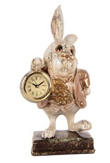 C&E Giftware Figurines Collectables - Rabbit with Clock figurine 26cm