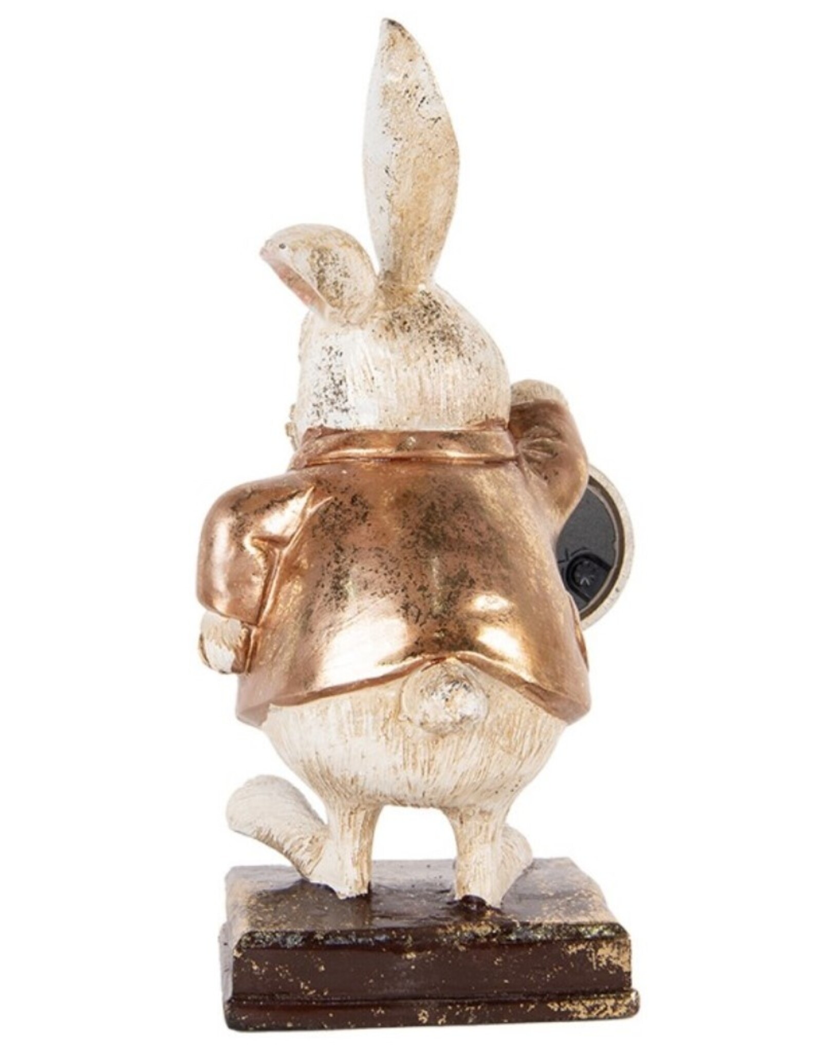 C&E Giftware Beelden Collectables - Konijn met Klok  beeldje 26cm