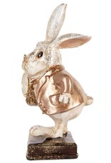 C&E Giftware Beelden Collectables - Konijn met Klok  beeldje 26cm