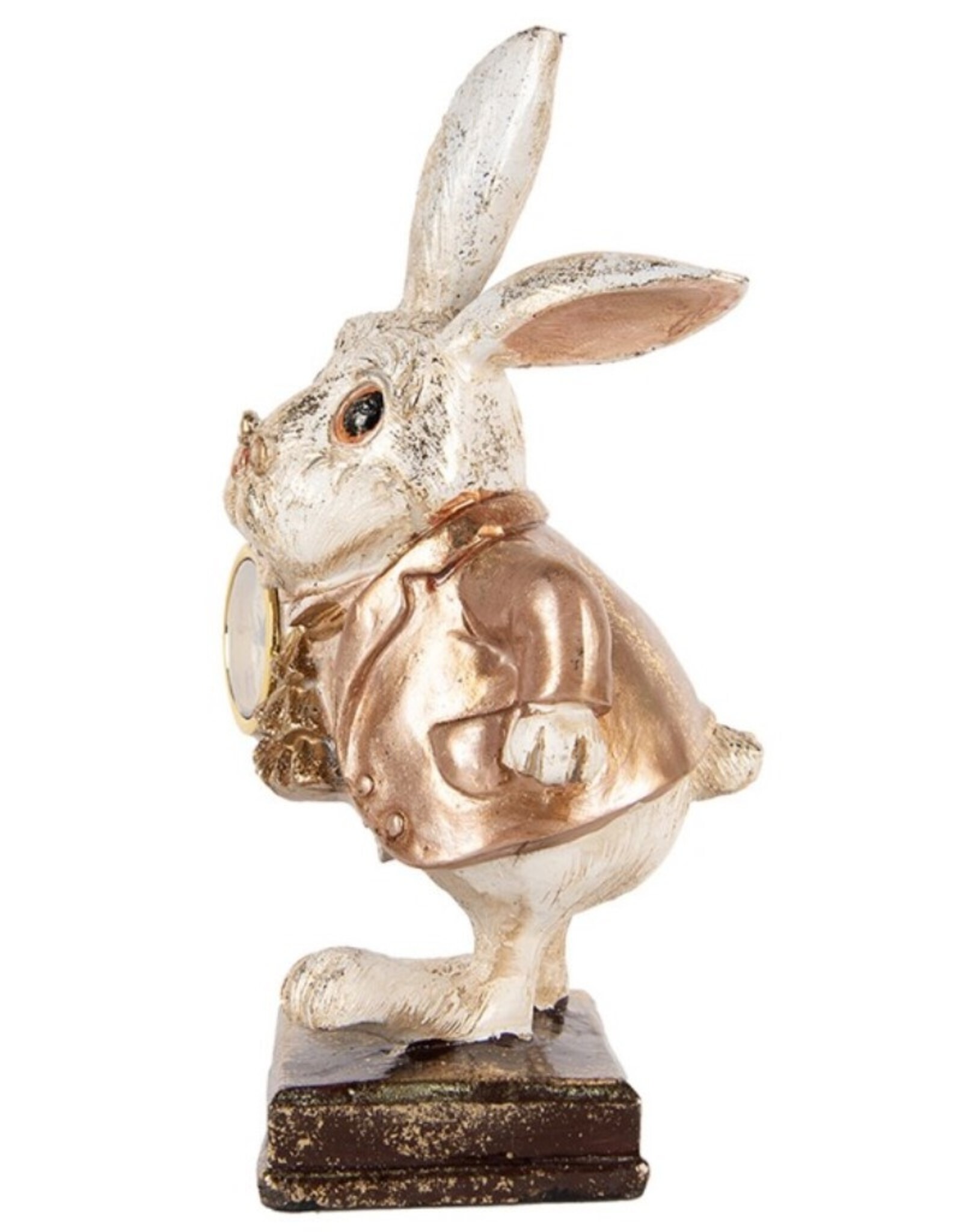 C&E Giftware Beelden Collectables - Konijn met Klok  beeldje 26cm