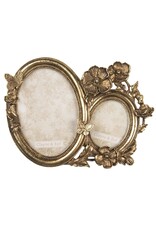 Trukado Miscellaneous - Double Photo Frame with Butterflies and Flowers