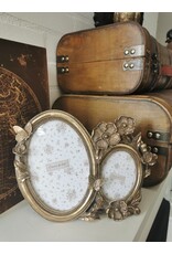Trukado Miscellaneous - Double Photo Frame with Butterflies and Flowers