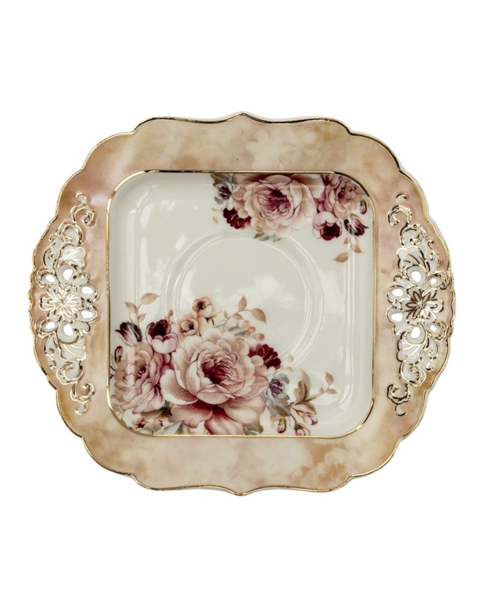 C&E Giftware & Lifestyle - Clayre & Eef Vintage Serviesset Engelse Stijl Porselein