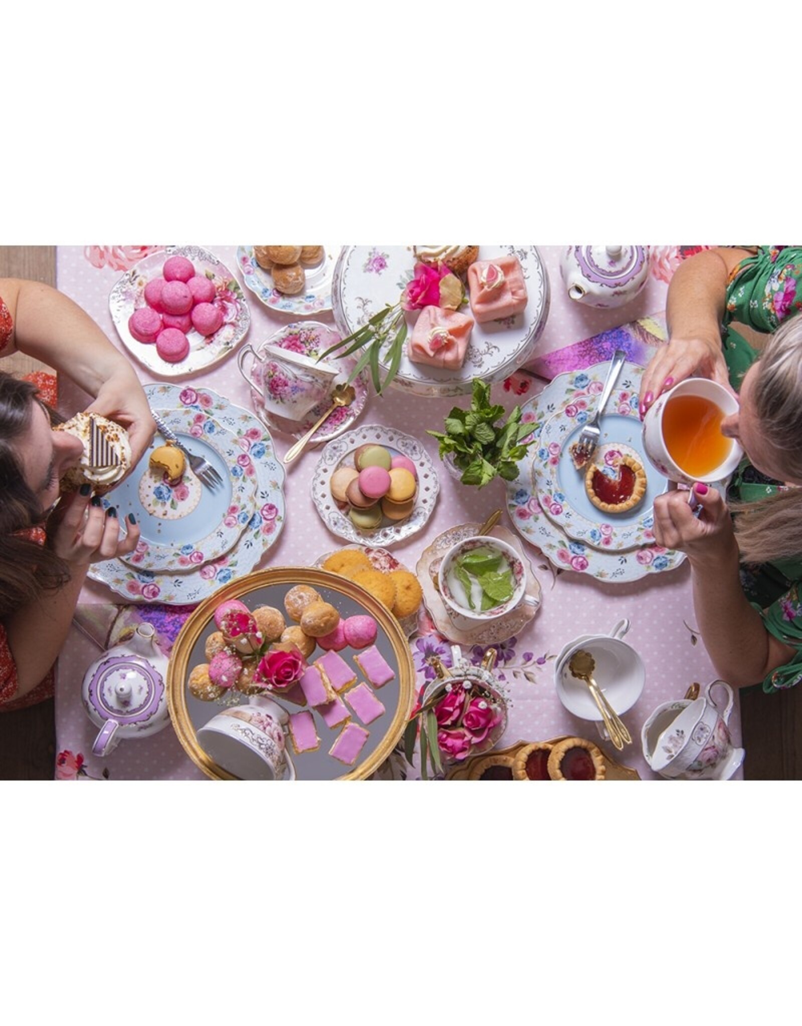 C&E Giftware & Lifestyle - Clayre & Eef Vintage Serviesset Engelse Stijl Porselein