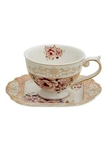C&E Giftware & Lifestyle - Clayre & Eef Vintage Tableware Set English Style Porcelain