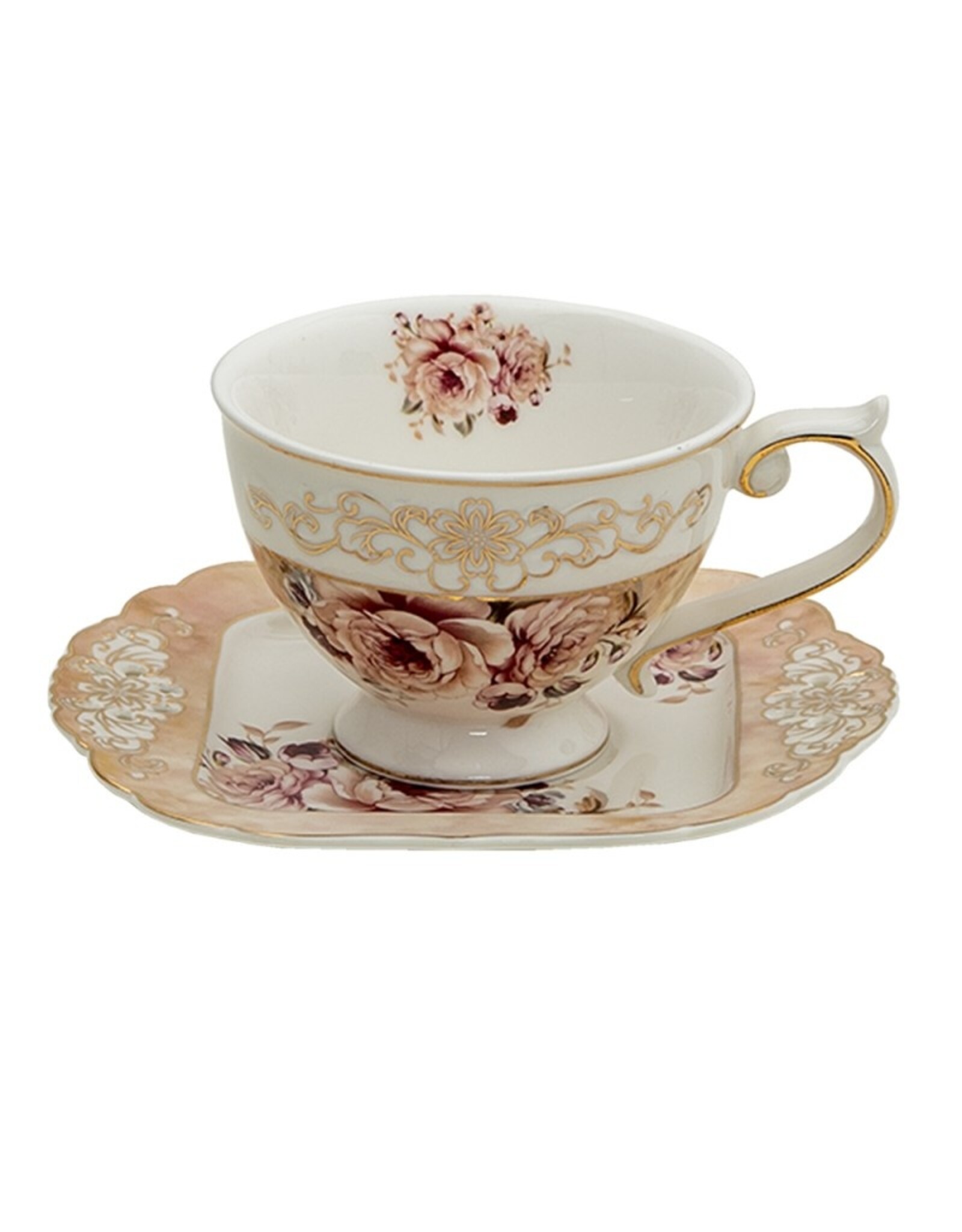 C&E Giftware & Lifestyle - Clayre & Eef Vintage Tableware Set English Style Porcelain