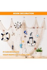 Trukado Miscellaneous - Decoratief Visnet 200cm x 400cm gemaakt van touw