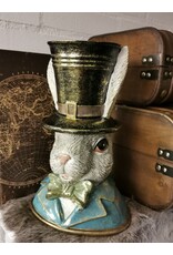 C&E Giftware Figurines Collectables - Decorative Statue Rabbit with Top Hat Bust 29cm