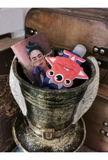 C&E Giftware Beelden Collectables - Decoratief Beeld Konijn met Hoge Hoed Buste 29cm