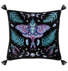 Restyle Enchanted Forest Velvet Pillowcase with embroidery