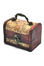 AWG Miscellaneous - Wooden Colonial Boxes  with Embossed Flowers set of 2