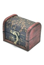 AWG Miscellaneous - Wooden Colonial Boxes  with Embossed Flowers set of 2