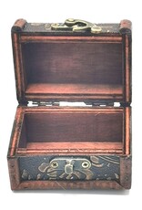 AWG Miscellaneous - Wooden Colonial Boxes  with Embossed Flowers set of 2