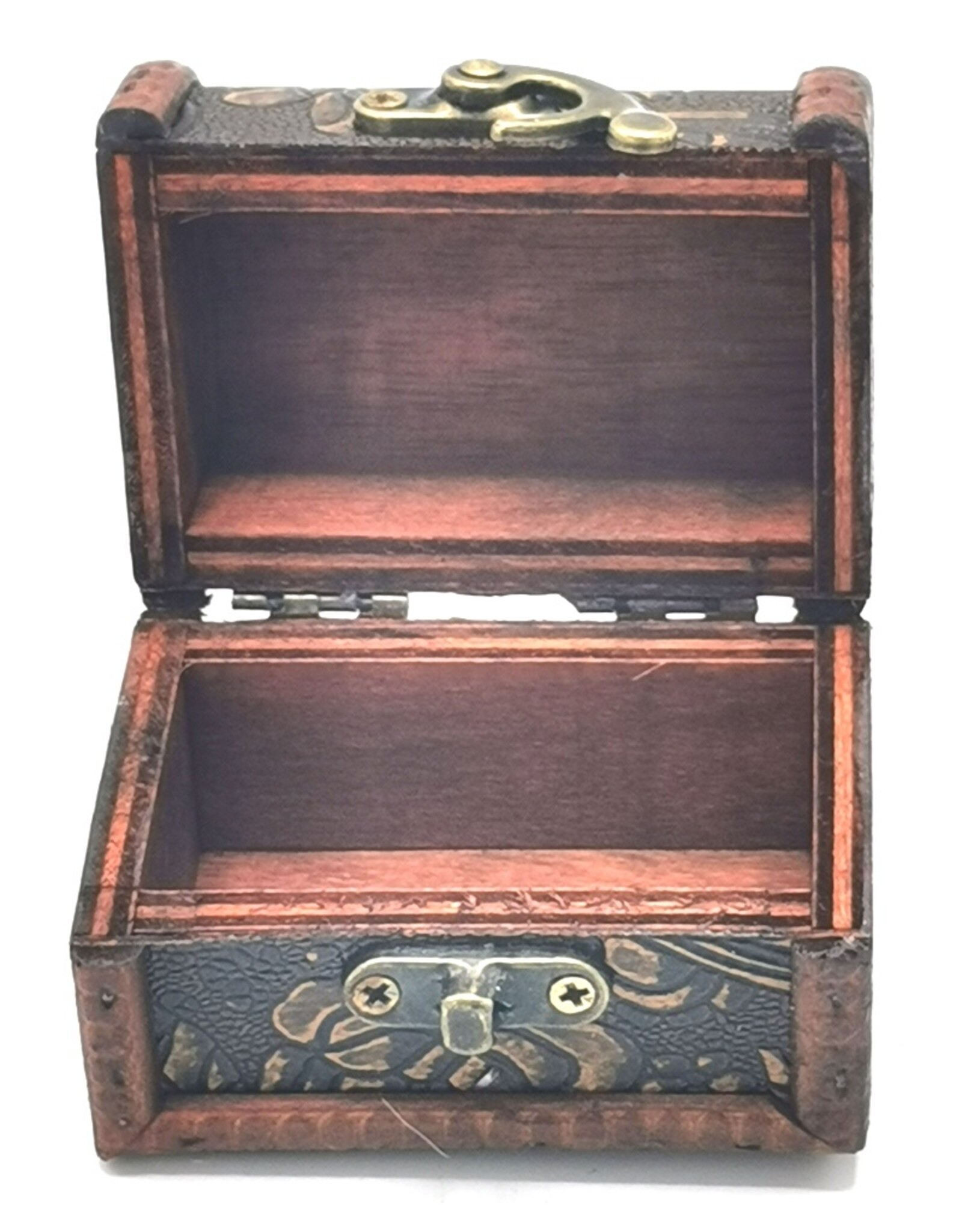 AWG Miscellaneous - Wooden Colonial Boxes  with Embossed Flowers set of 2