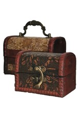 AWG Miscellaneous - Wooden Colonial Boxes  with Embossed Flowers set of 2