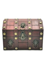 AWG Miscellaneous - Koloniale Schatkist met Leeuwenkop -  21x15,5x16cm