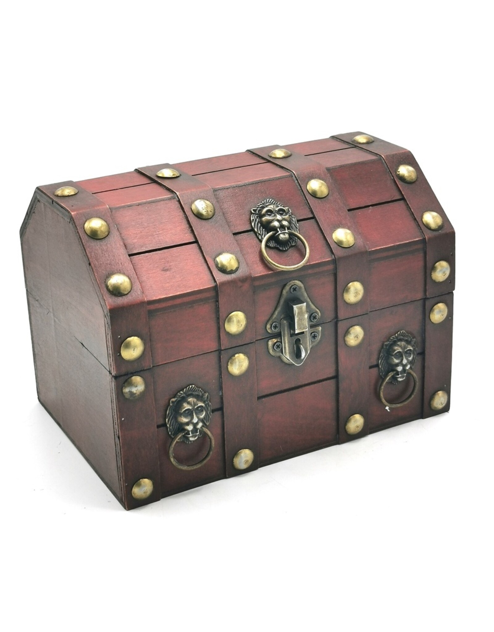 AWG Miscellaneous - Koloniale Schatkist met Leeuwenkop -  21x15,5x16cm