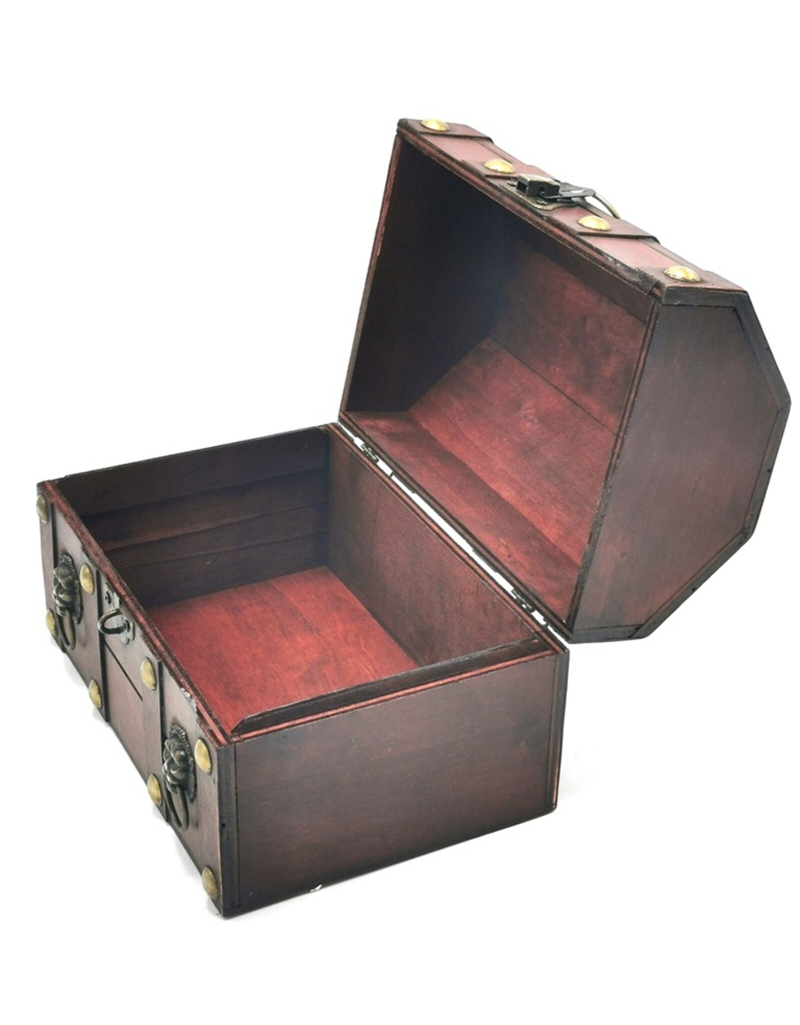 AWG Miscellaneous - Koloniale Schatkist met Leeuwenkop -  21x15,5x16cm