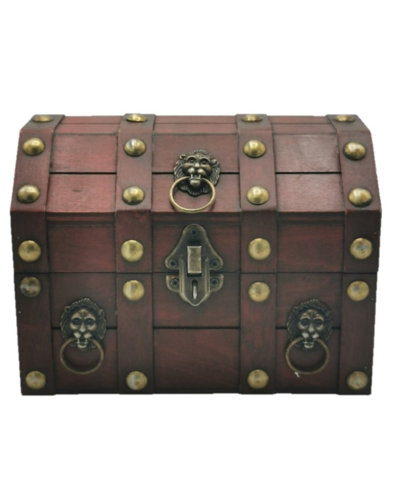 AWG Miscellaneous - Koloniale Schatkist met Leeuwenkop -  21x15,5x16cm