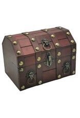 AWG Miscellaneous - Koloniale Schatkist met Leeuwenkop -  21x15,5x16cm