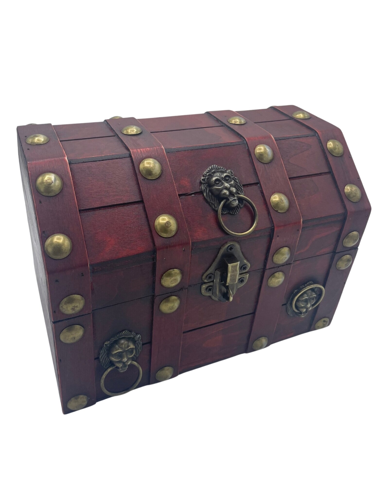 AWG Miscellaneous - Koloniale Schatkist met Leeuwenkop -  21x15,5x16cm