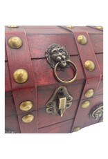AWG Miscellaneous - Colonial  Treasure Chest with Lion's Head - 21x15.5x16cm