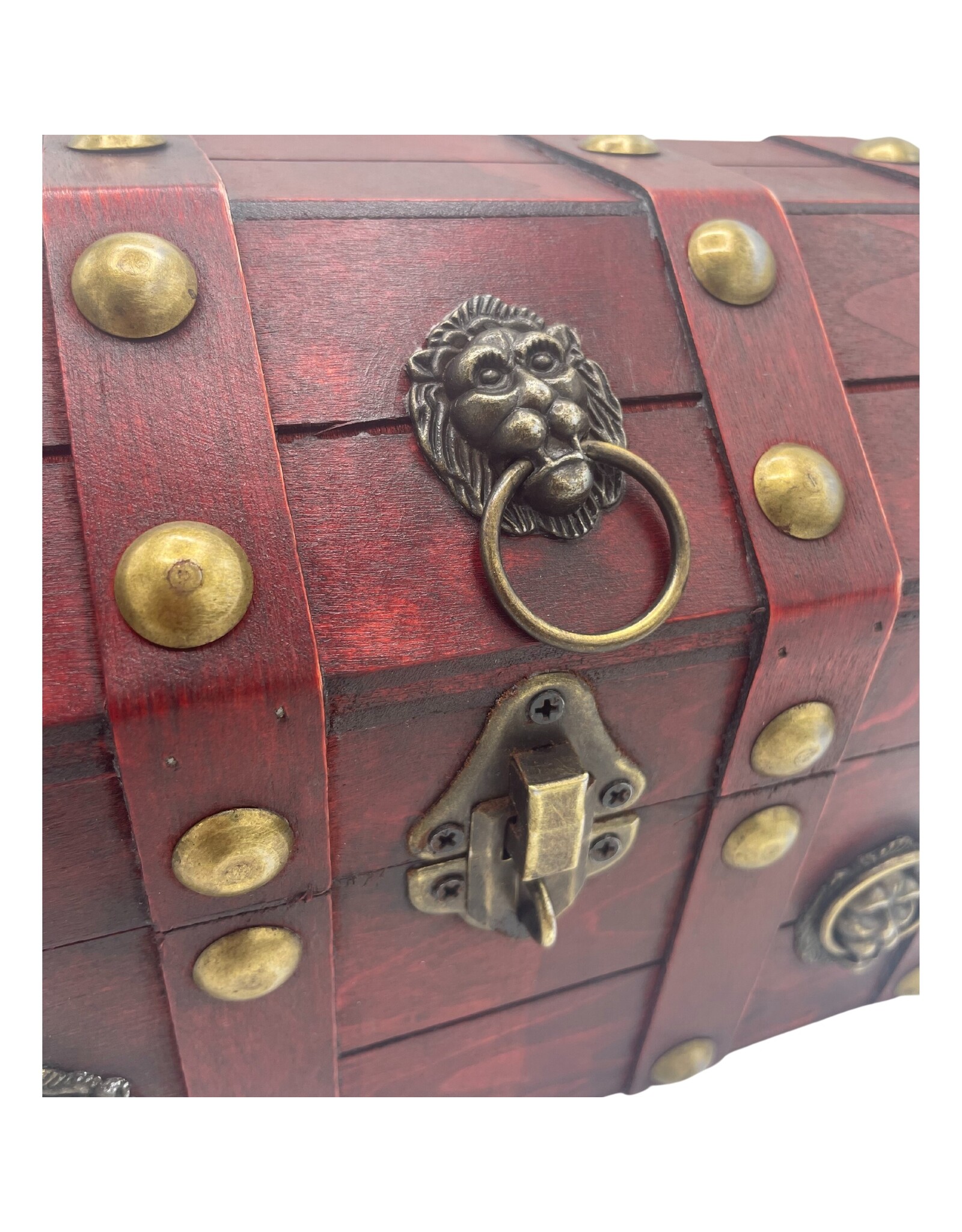 AWG Miscellaneous - Colonial  Treasure Chest with Lion's Head - 21x15.5x16cm
