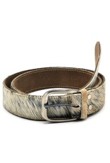 Trukado Leather belts and buckles - Cowhide Belt light grey - dark grey