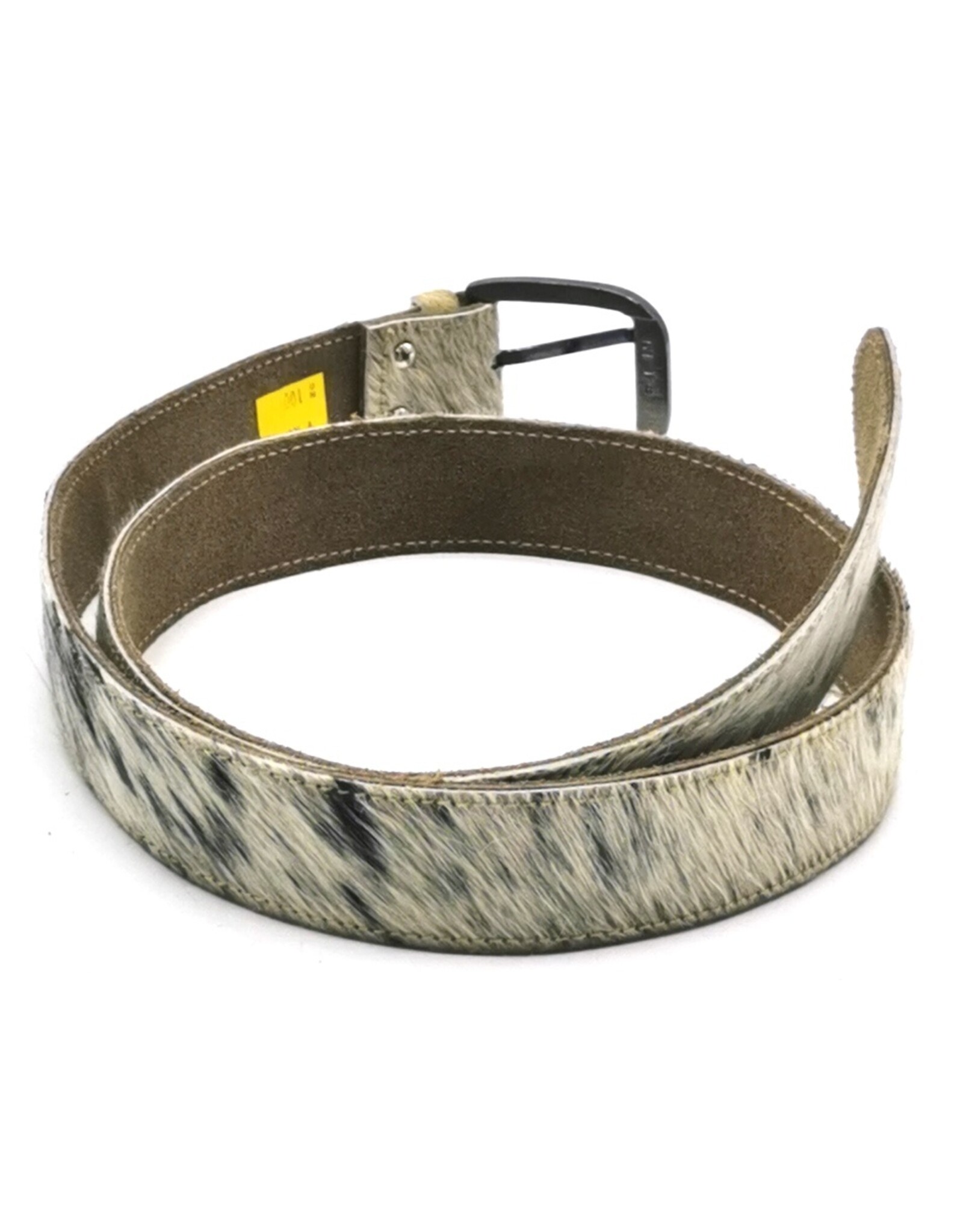 Trukado Leather belts and buckles - Cowhide Belt light grey - dark grey