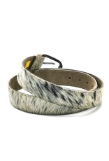 Trukado Leather belts and buckles - Cowhide Belt light grey - dark grey