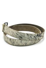 Trukado Leather belts and buckles - Cowhide Belt light grey - dark grey