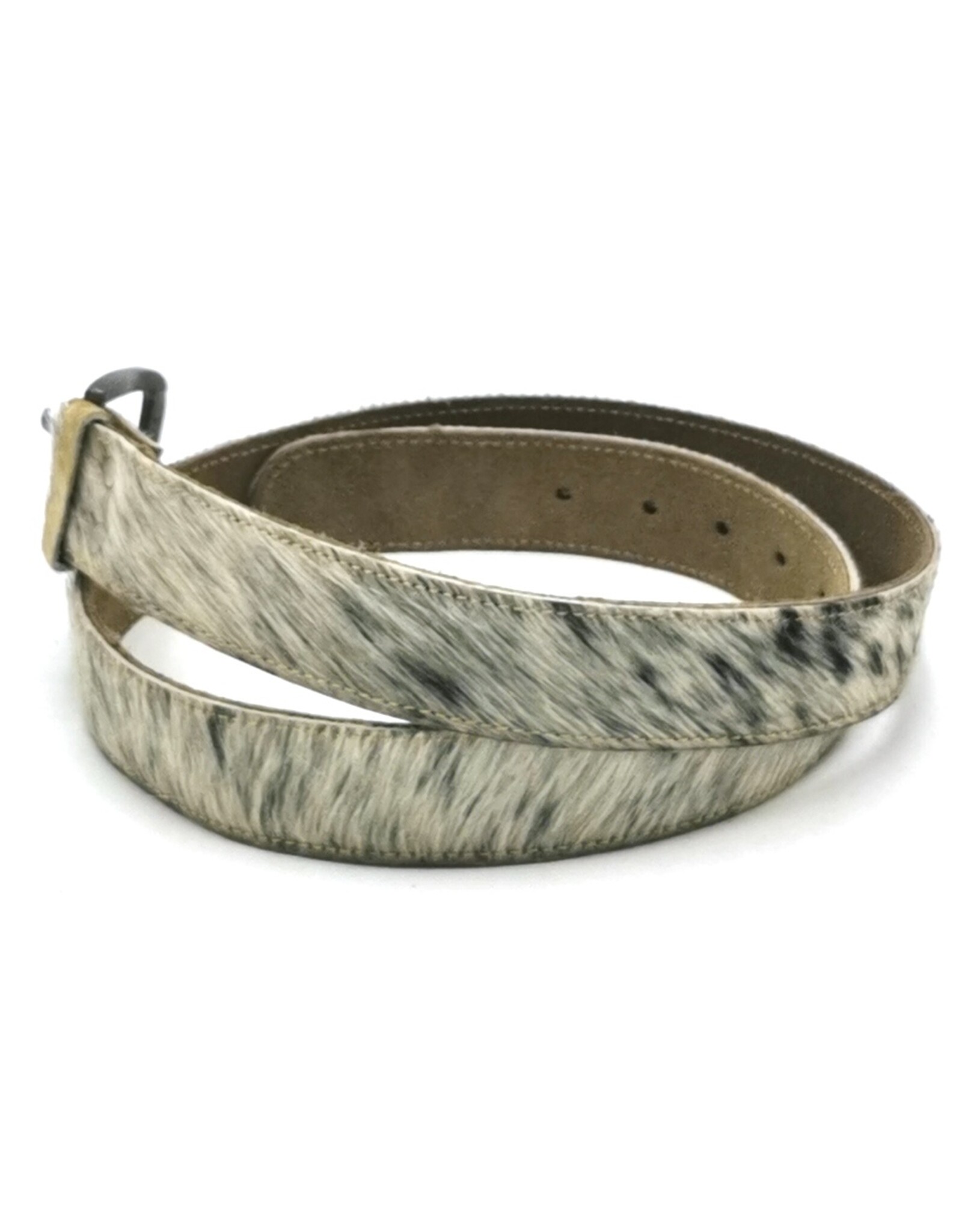 Trukado Leather belts and buckles - Cowhide Belt light grey - dark grey