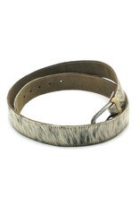 Trukado Leather belts and buckles - Cowhide Belt light grey - dark grey
