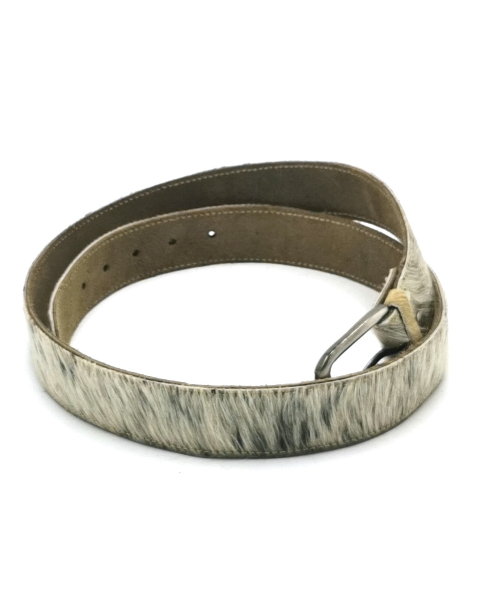Trukado Leather belts and buckles - Cowhide Belt light grey - dark grey