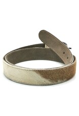 Trukado Leather belts and buckles - Cowhide belt Cream - brown 100cm