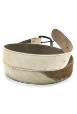 Trukado Leather belts and buckles - Cowhide belt Cream - brown 100cm