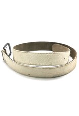 Trukado Leather belts and buckles - Cowhide belt Cream - brown 100cm